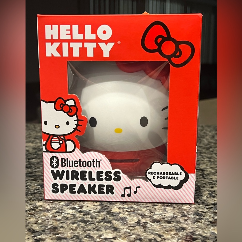 Hello Kitty® Bluetooth® Wireless Speaker - Red - Rechargable And Portable